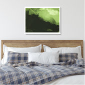 een prachtig groen digitaal landschapsschilderij canvas afdruk (Insitu (Slaapkamer))