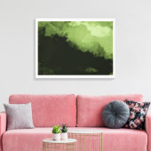 een prachtig groen digitaal landschapsschilderij canvas afdruk (Insitu (Woonkamer))