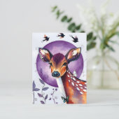 Een prachtig hert briefkaart (Staand voorkant)