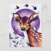 Een prachtig hert briefkaart (Voorkant)