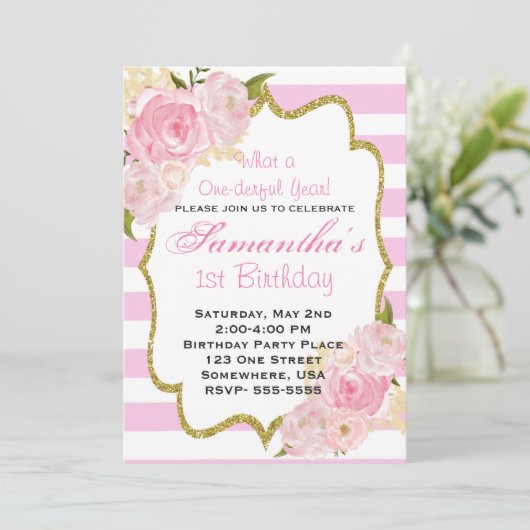 Een prachtig jaar uitnodigingen (Staand voorkant)