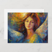Een prachtig kleurrijk Angel Briefkaart (Voorkant / Achterkant)