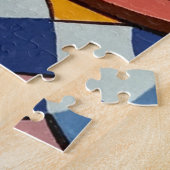 Een prachtig kleurrijk schilderij van twee Afrikaa Legpuzzel (Zijkant)