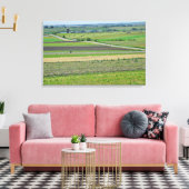 Een prachtig landschap Uitzicht van een Boerderij Canvas Afdruk (Insitu (Woonkamer))