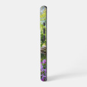 Een prachtig lentelandschap in de tuin iPhone hoesje (Linkerkant)