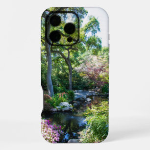 een prachtig lentelandschap in een Japanse tuin iPhone 16 Pro Max Hoesje