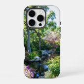 een prachtig lentelandschap in een Japanse tuin iPhone Hoesje (Achterkant)