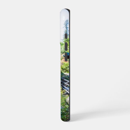 een prachtig lentelandschap in een Japanse tuin iPhone Hoesje (Linkerkant)