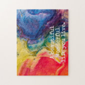 Een prachtig leven dat je leeft in Quote Legpuzzel (Verticaal)