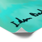 Een prachtig meisjesportret met fluorescente kleur poster (Hoek)