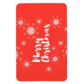 Een prachtig, mooi design van "prettige kerst" magneet (Verticaal)