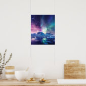 Een prachtig Noorderlicht Poster (Keuken)