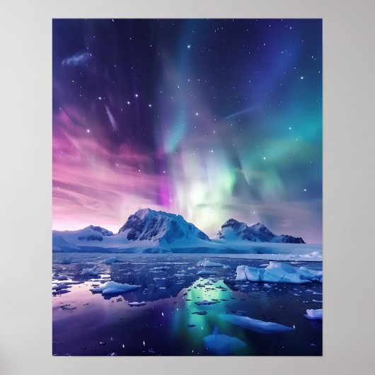 Een prachtig Noorderlicht Poster (Voorkant)