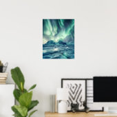 Een prachtig Noorderlicht Poster (Thuiskantoor)