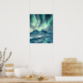 Een prachtig Noorderlicht Poster (Keuken)