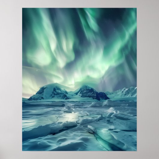 Een prachtig Noorderlicht Poster (Voorkant)