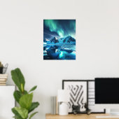 Een prachtig Noorderlicht Poster (Thuiskantoor)