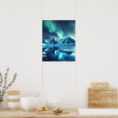 Een prachtig Noorderlicht Poster (Keuken)