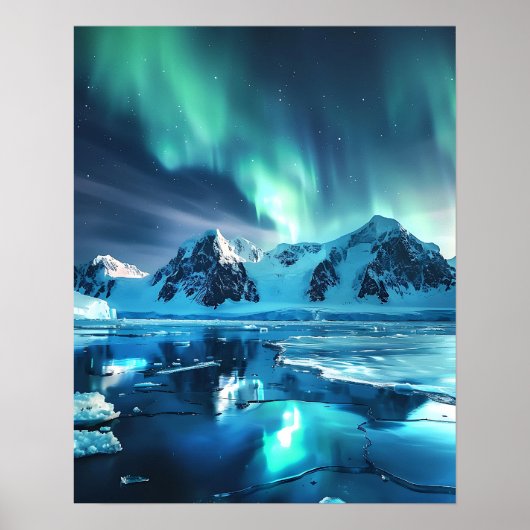 Een prachtig Noorderlicht Poster (Voorkant)