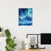 Een prachtig Noorderlicht Poster (Thuiskantoor)