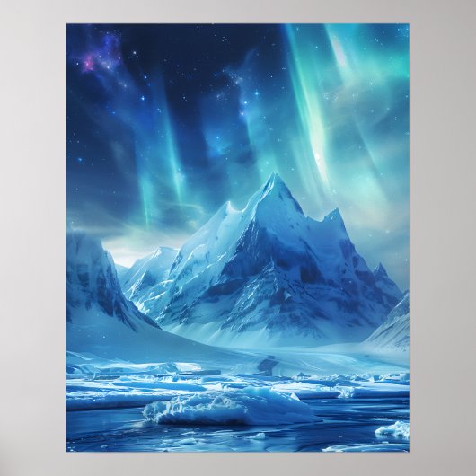 Een prachtig Noorderlicht Poster (Voorkant)