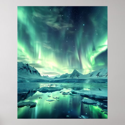 Een prachtig Noorderlicht Poster (Voorkant)