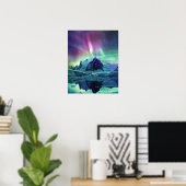 Een prachtig Noorderlicht Poster (Thuiskantoor)