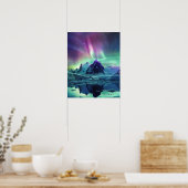 Een prachtig Noorderlicht Poster (Keuken)