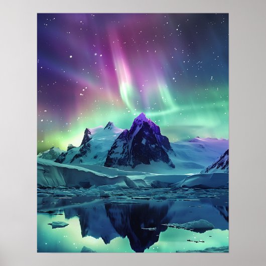 Een prachtig Noorderlicht Poster (Voorkant)