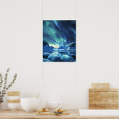 Een prachtig Noorderlicht Poster (Keuken)