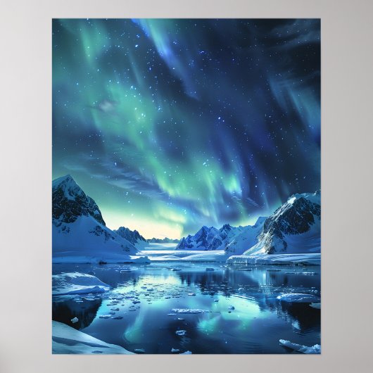 Een prachtig Noorderlicht Poster (Voorkant)