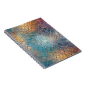 Een prachtig Notitieboek met Abstracte metallic ku (Rechterzijde)