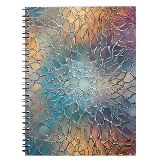 Een prachtig Notitieboek met Abstracte metallic ku (Voorkant)