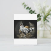 een prachtig ontwerp van een mooie exotische vogel briefkaart (Staand voorkant)