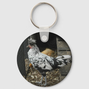 een prachtig ontwerp van een mooie exotische vogel sleutelhanger