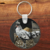 een prachtig ontwerp van een mooie exotische vogel sleutelhanger (Voorkant)