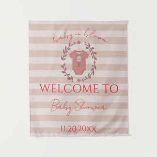 Een prachtig ontwerp voor een babyshower met klass wandkleed