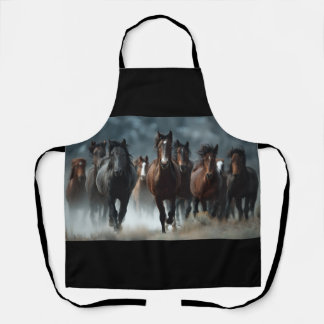 Een prachtig paard ontworpen Schort