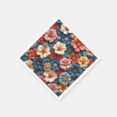 Een prachtig patroon met bloemendetails servet (Hoek)