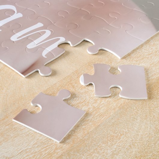 Een prachtig peutertje met Baby foto op grote foto Legpuzzel (Zijkant)