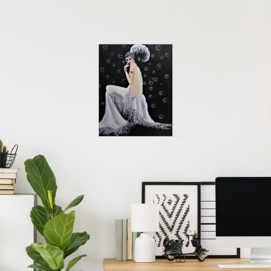 Een prachtig  schoenmeisje/Poster Poster (Thuiskantoor)