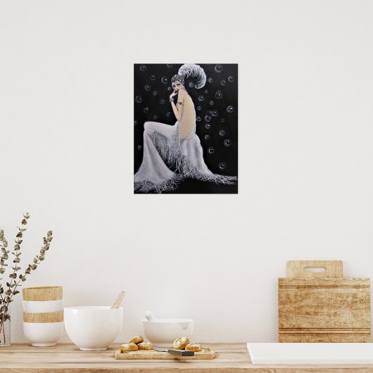 Een prachtig  schoenmeisje/Poster Poster (Keuken)