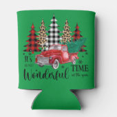 Een prachtig shirt ontwerp in winterstijl blikjeskoeler (Achterkant)