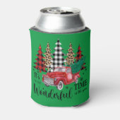 Een prachtig shirt ontwerp in winterstijl blikjeskoeler (Blikje Achterkant)