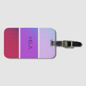Een prachtig spectrum van paarse kleuren bagagelabel (Voorkant (horizontaal))