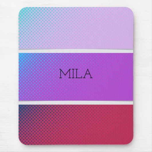 Een prachtig spectrum van paarse kleuren muismat (Voorkant)