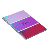 Een prachtig spectrum van paarse kleuren notitieboek (Rechterzijde)