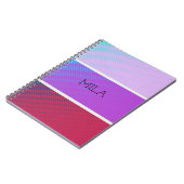 Een prachtig spectrum van paarse kleuren notitieboek (Linkerzijde)