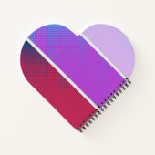 Een prachtig spectrum van paarse kleuren notitieboek (Achterkant)