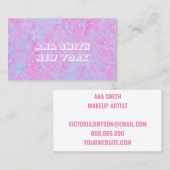Een prachtig spectrum van roze visitekaartje (Voorkant / Achterkant)